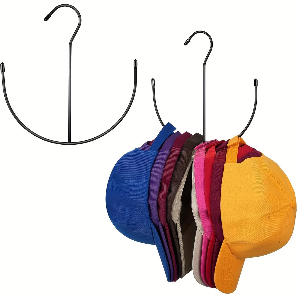 1pc Durable Stainless Steel Hat Rack - Holds 20+ Caps, Space-Saving Design, Easy Install for Closet & Door Zpaxo