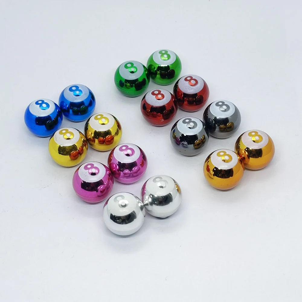 Pool 8 Ball Tire Valve Stem Caps – 4-Pack for Cars & Bikes
