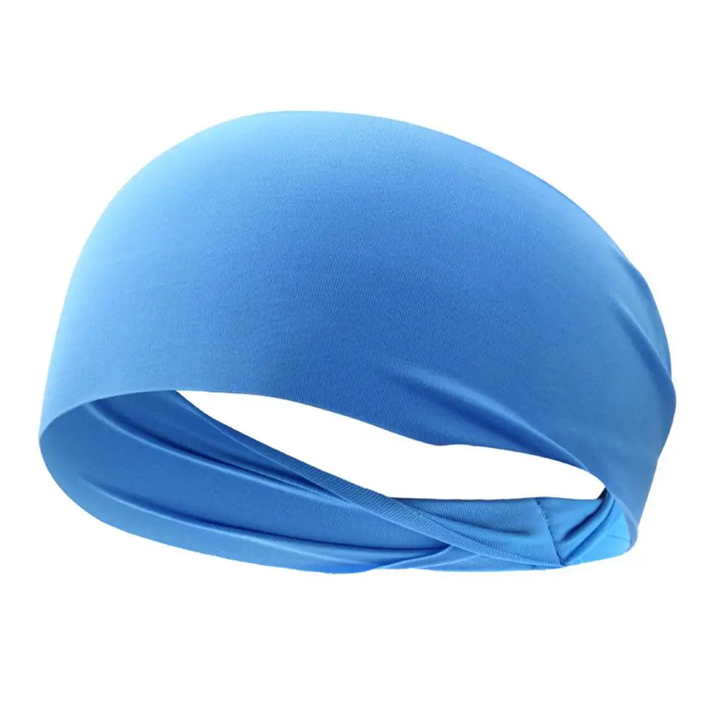 Sweat Absorption Headdress Quick Dry Running Head Band Anti-slip Zpaxo 6PCS Blue