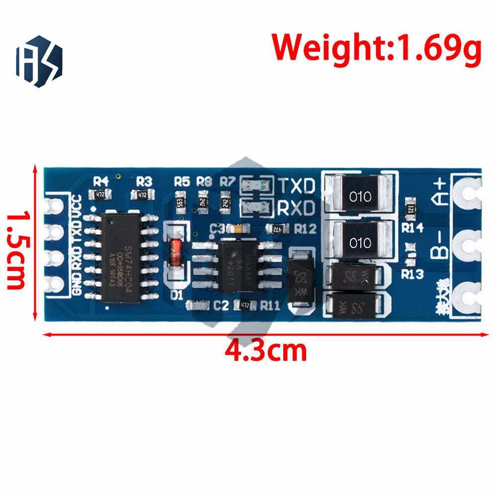 TTL Turn RS485 Module 485 Serial UART Level Mutual Conversion Zpaxo