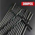 100Pcs Colorful Bendable Straw Drinking Kunststof Straw for Milk Tea Bar Party Rietjes Drinking Wedding Kitchen Beverage Straws Zpaxo black3