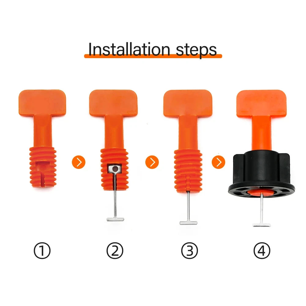 Floor Tile Leveling System Clips Spacers Porcelain Ceramic Leveler Zpaxo