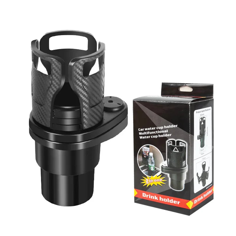 Center Console Beverage Rack Car Mounted Cup Holder Rotating