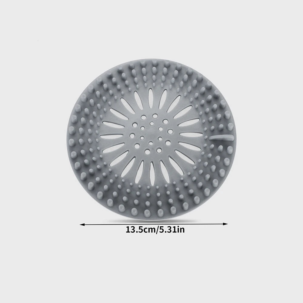 1PC Bathroom Hair Sink Sewer Filter Floor Drain Strainer Hair Stopper Shower Drain Cover Kitchen Sink Anti-blocking Zpaxo Grey