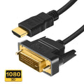 HDMI Compatible DVI Cable 1080P 3D D 24 1 Pin Adapter Cables Gold Zpaxo HDMI TO DVI 1.5m