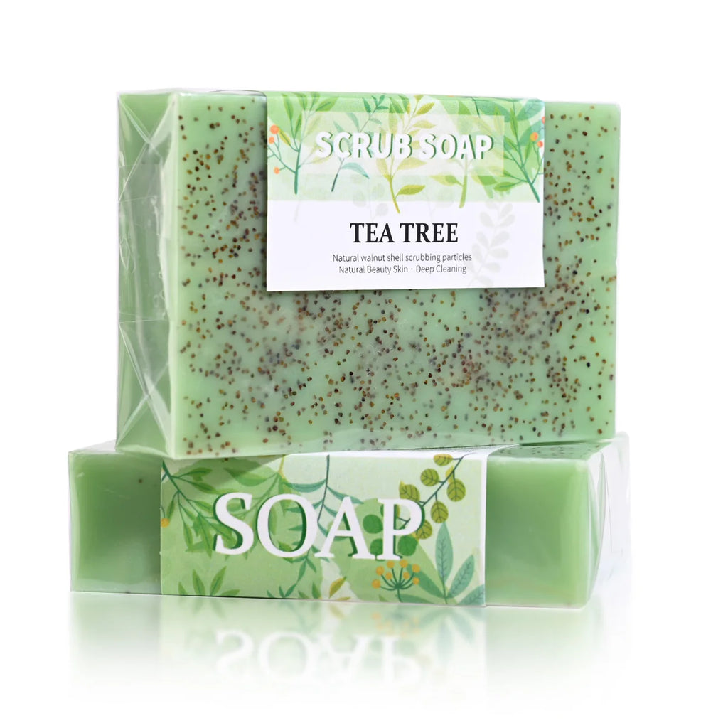 Tea Tree Oil Handmade Soap – Exfoliating & Anti-Acne 100g Handmade Bar Soap Zpaxo