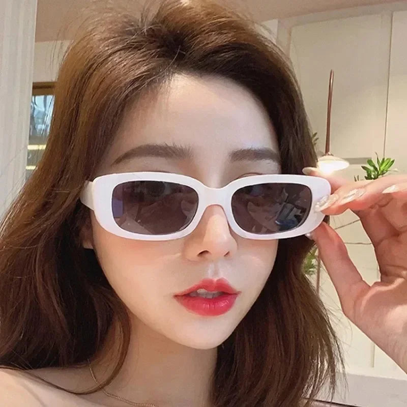 Retro Rectangle Sunglasses – UV400 Anti-Glare Vintage Eyewear Retro Sunglasses Zpaxo