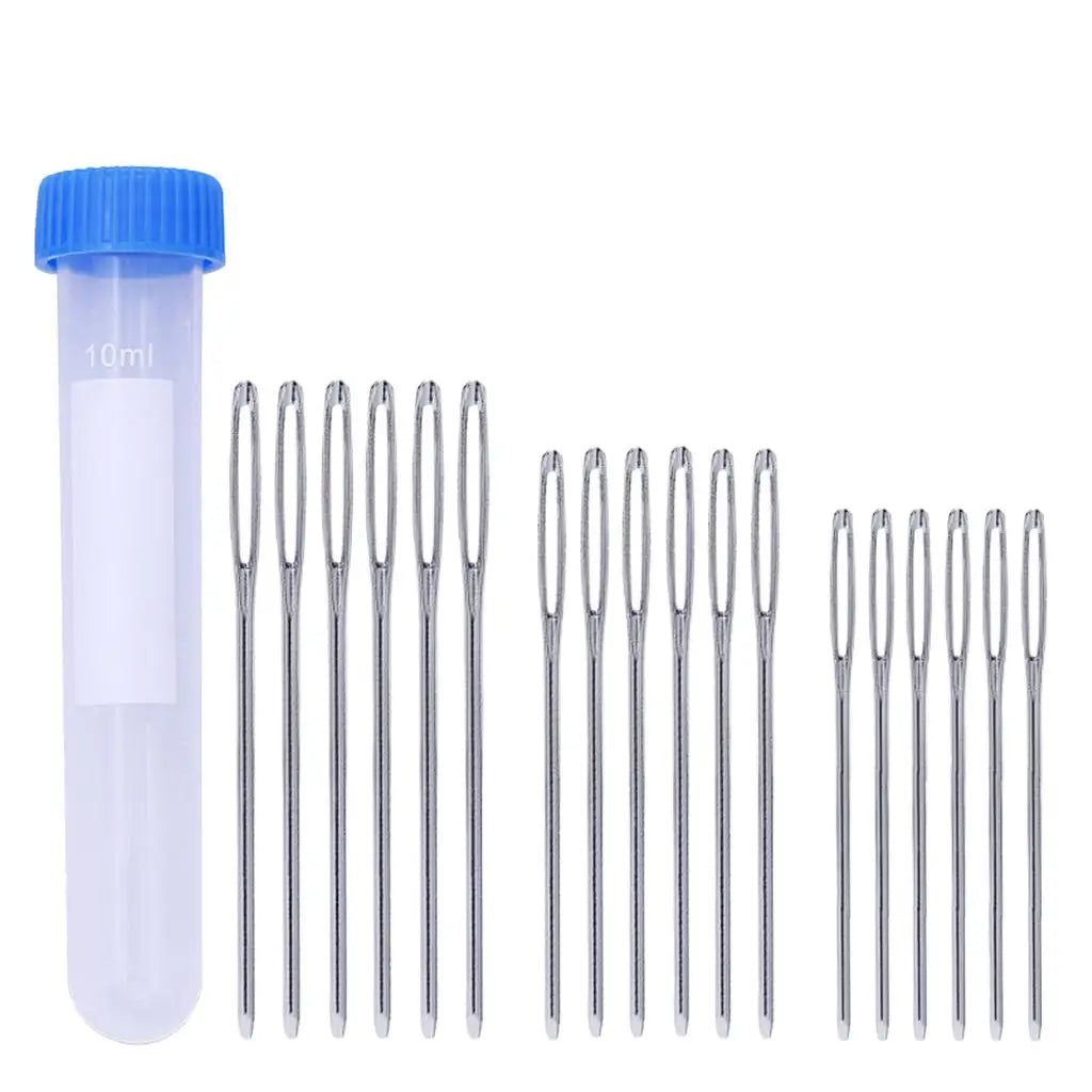 Large-eye Blunt Tapestry Set Metal Craft Accessories for Embroidery Darning and Quilting Zpaxo