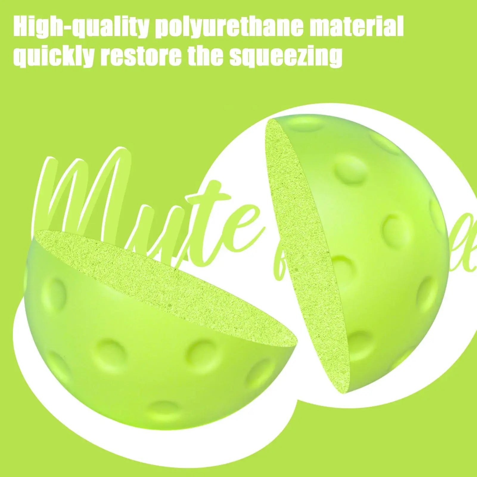 Silent Indoor Pickleball Practice Ball – PU Foam Training Ball Pickleball Training Ball Zpaxo