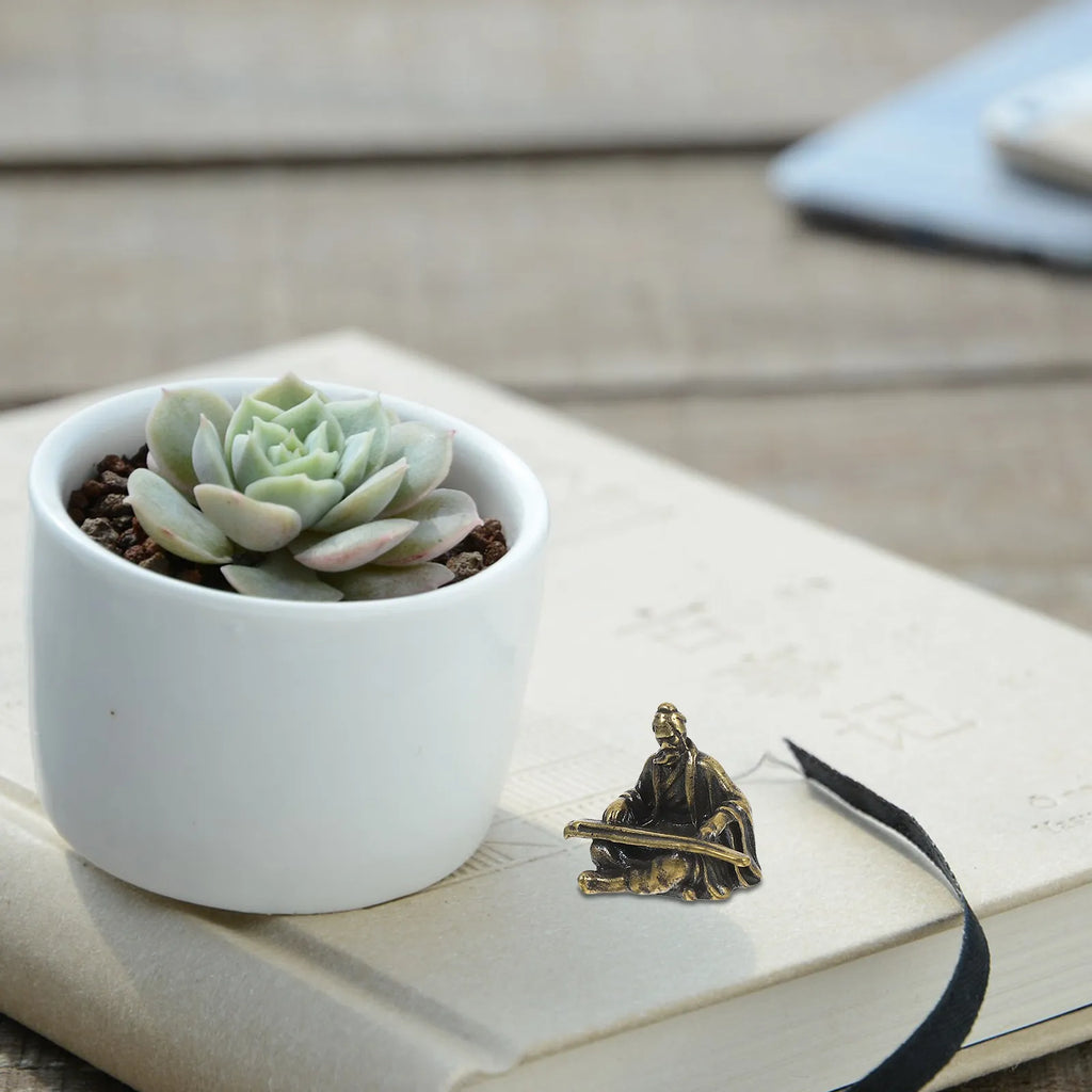 Copper Micro Landscape Ancient Chinese Statue Miniature Garden
