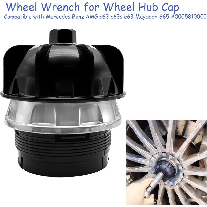Mercedes-Benz Wheel Hub Cap Wrench & Center Cap A0005810000