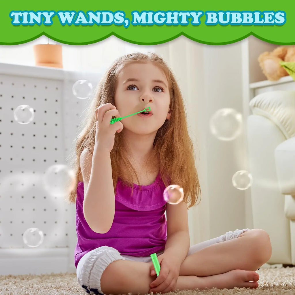 Bubbles Party Favors Supplies for Kids,Mini Bubble Wand Toy for Toddler, Small Goodie Bag Stuffer Camping Outdoor, Students Gift Zpaxo