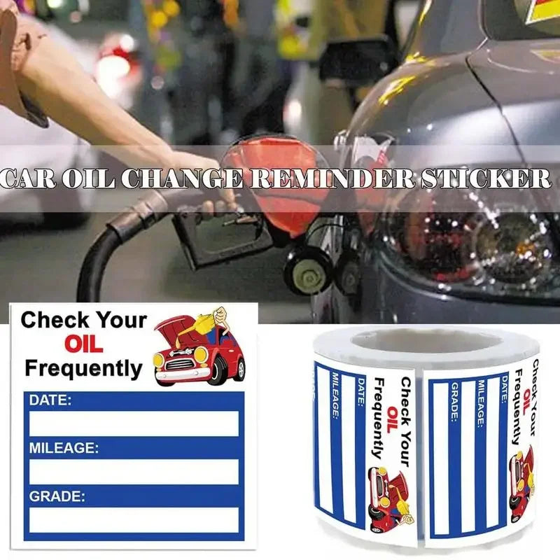 Oil Change Reminder Sticker 150 Sheets Decals Stickers Car Easy-peel