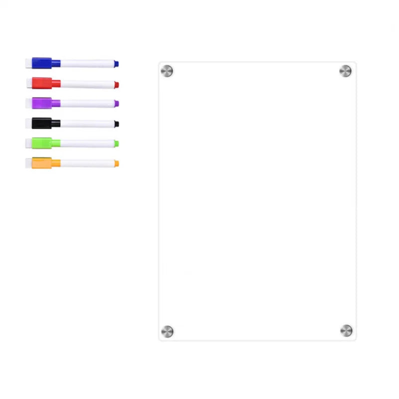 Reusable Magnetic Dry Erase Calendar Clear Acrylic Message Board