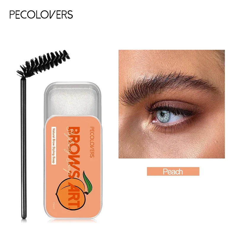 1Pcs Natural Transparent Pomade Eyebrow Styling Soap Brows Gel Wax Fixer With Brush Make-up for Women Eyebrow Cosmetics Zpaxo 03