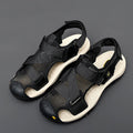 Summer Men Sandals Leather Mens Casual Shoes Outdoor Beach Roman Zpaxo 8328 46