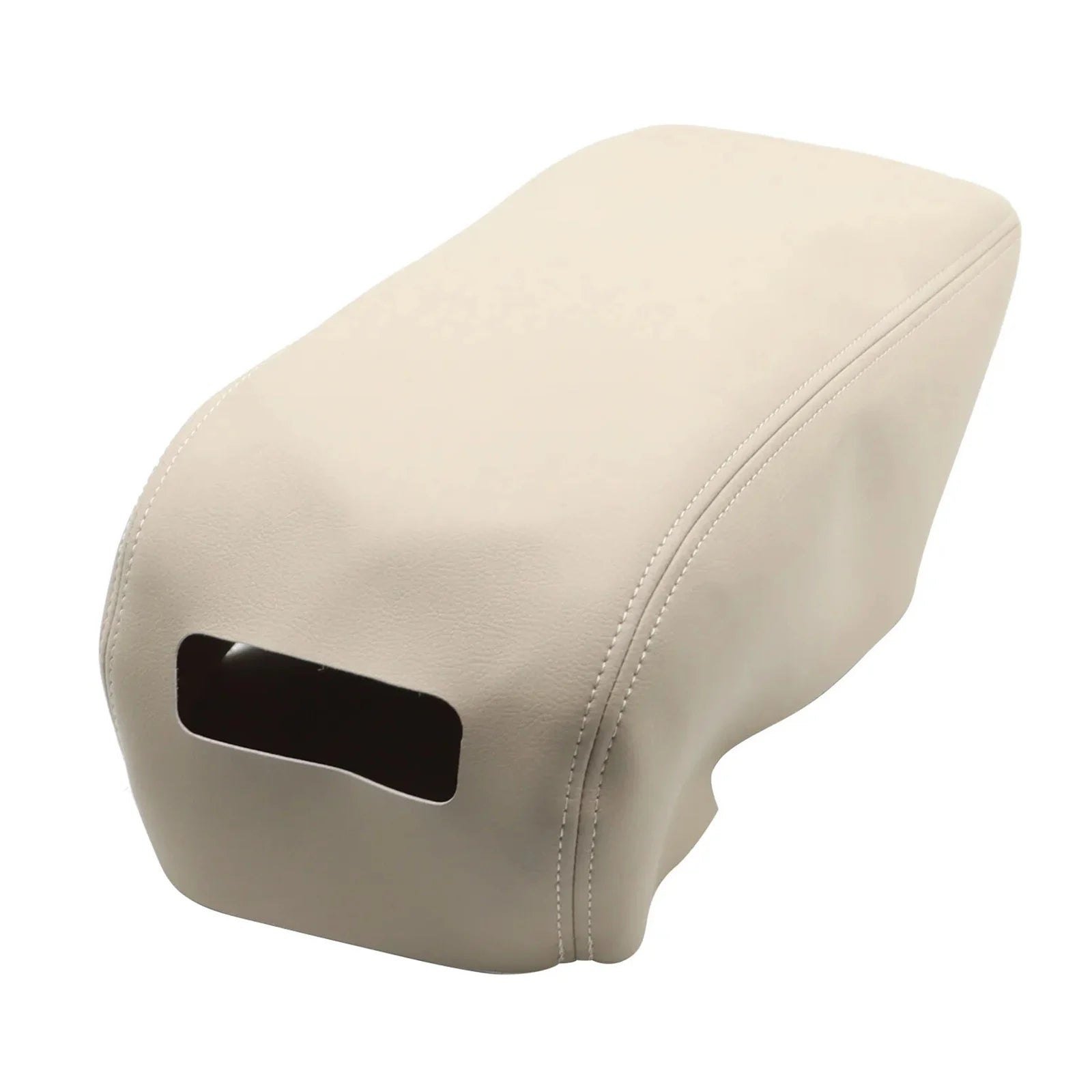 Car Center Console Lid Armrest Microfiber Leather Cover Trim