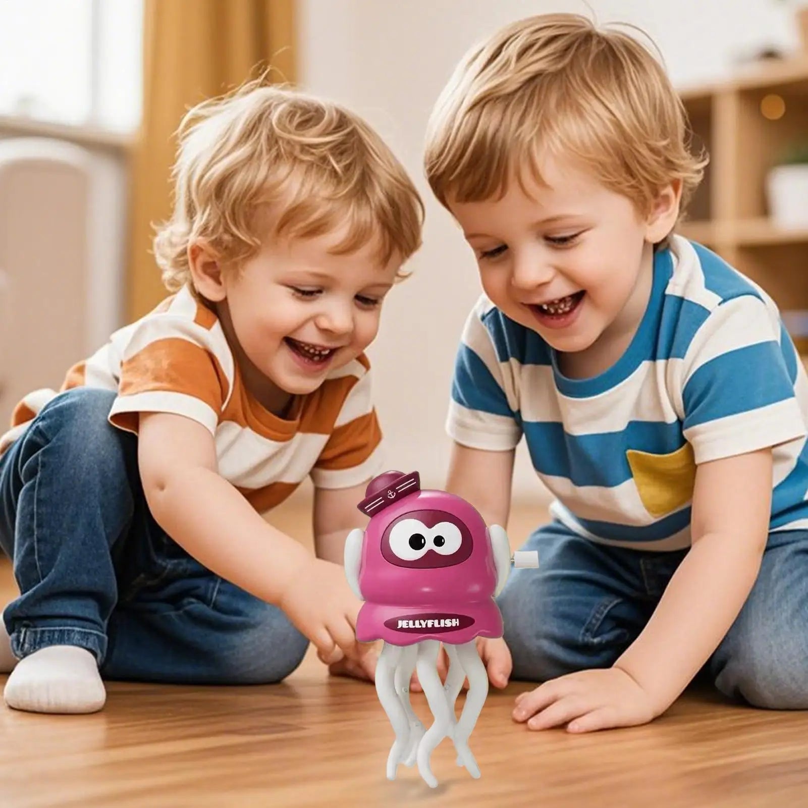 Octopus Toy Electric Crawling Octopus Educational Learning Game Interactive Clockwork Toy For Birthday Indoor Daycare Bath Zpaxo