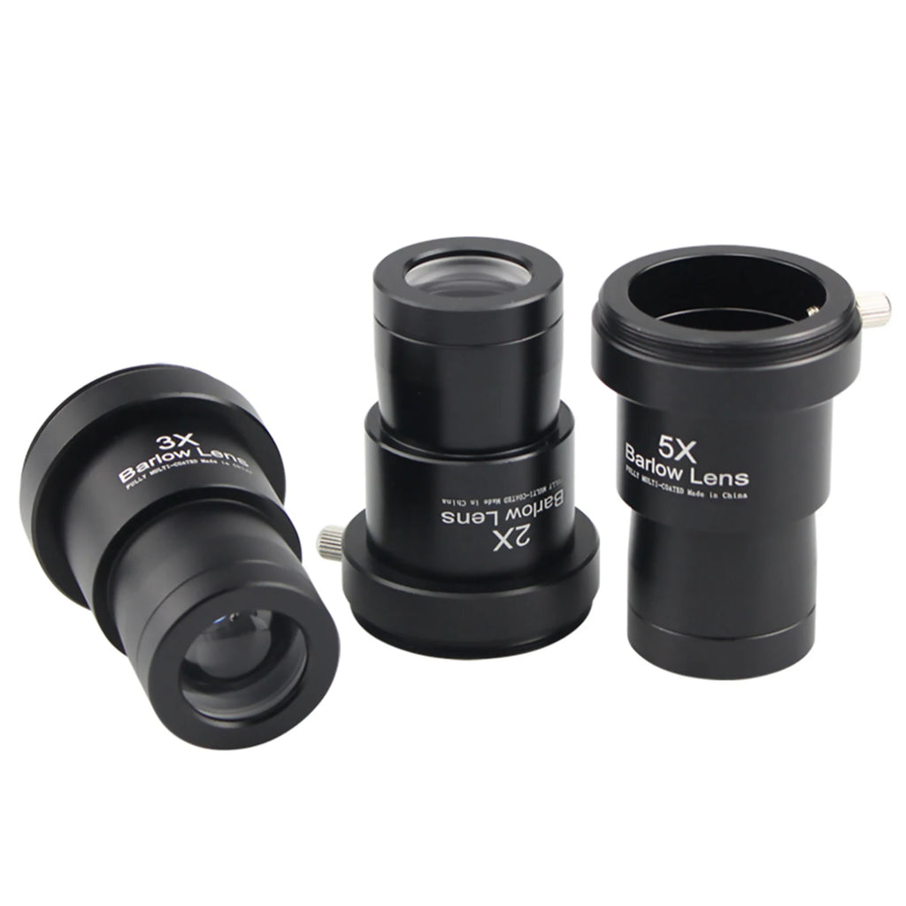 2X 3X 5X Astronomical Telescope Barlow Lens Metal Fully Coated Focal