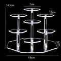 Acrylic Display Rack Hexagonal Cosmetic Jewellery Storage Collectible