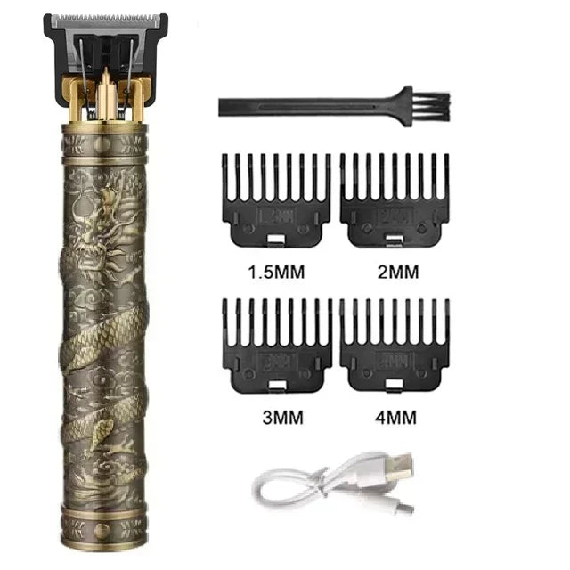 2026 Electric Hair Cutting Machine Vintage T9 Clipper Rechargeable Zpaxo DragonB