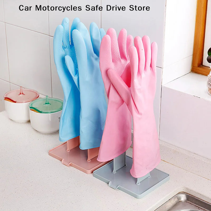 CMDrying Drain Rack Gloves Stand Holder Kitchen Rubber Glove Towel