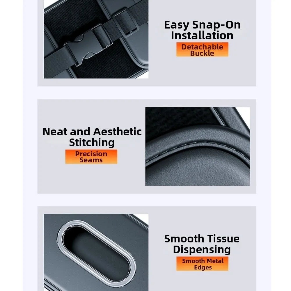 Easy Install Car Tissue Box Waterproof Portable Holder Durable Zpaxo