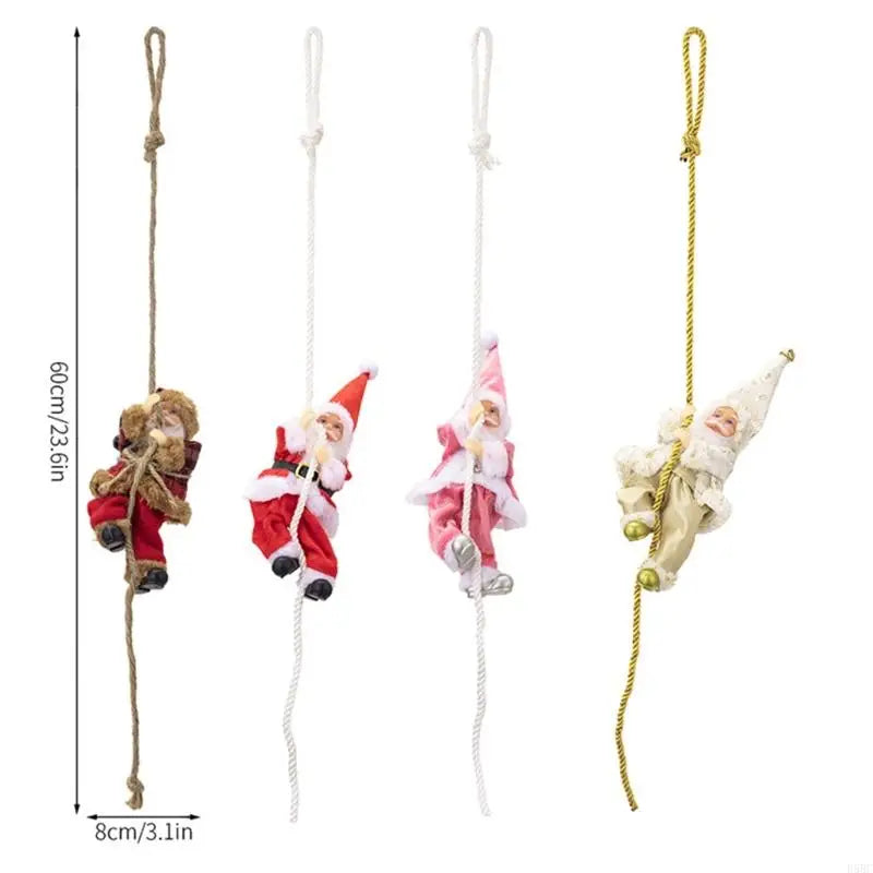 Resin Santa Clause Hanging Decoration Christmas Tree Ornament Front