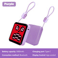 LED Pixel Display Night Light 5000mAh Bluetooth APP Control DIY Table Zpaxo Purple