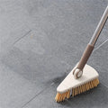 Triangle Floor Brush Cleaning Bathtub Gaps Long Handle Detachable
