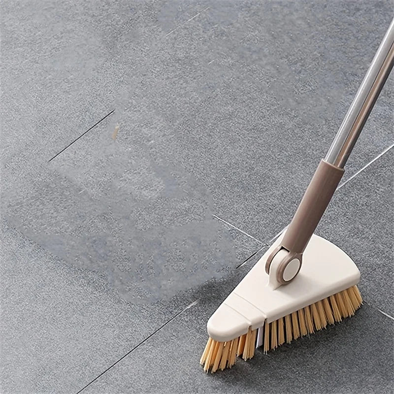 Triangle Floor Brush Cleaning Bathtub Gaps Long Handle Detachable
