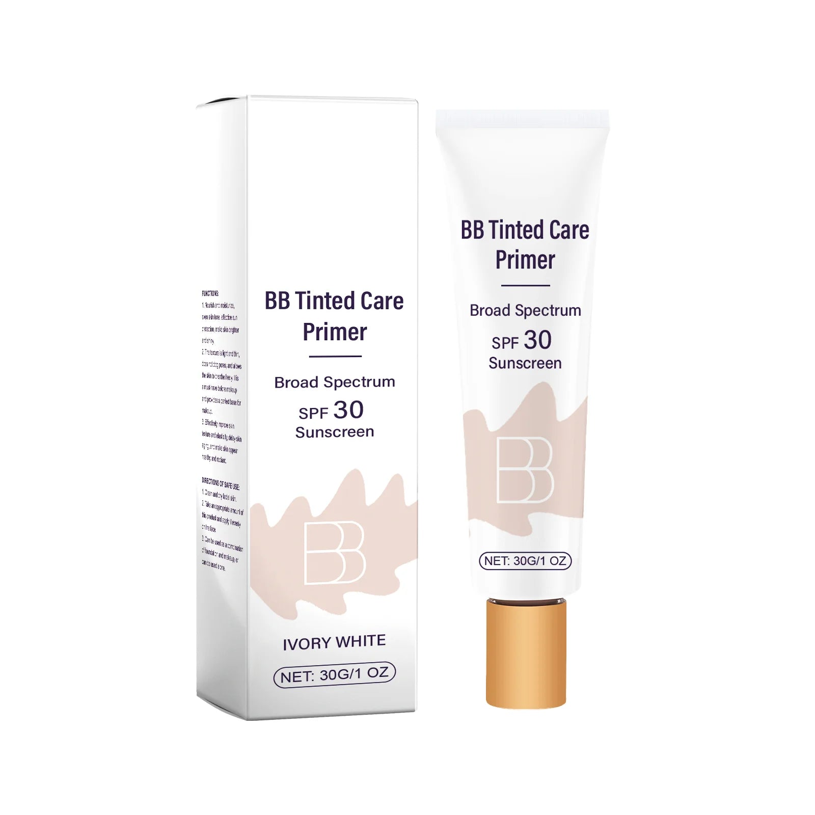 Sunscreen BB Cream – Oil Control, Concealer & Sun Protection BB Cream Sunscreen Zpaxo Ivory White