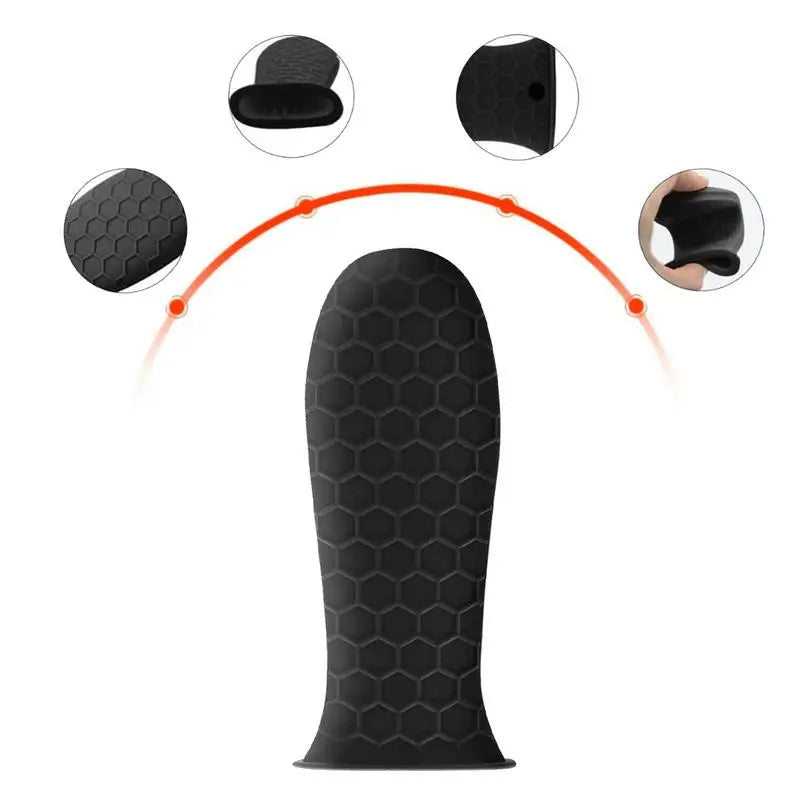 Silicone Handle Cover Honeycomb Hot Handle Holder Potholder For Cast Iron Skillets Pans Grip Sleeve Cover Pots Pans Handle Part Zpaxo