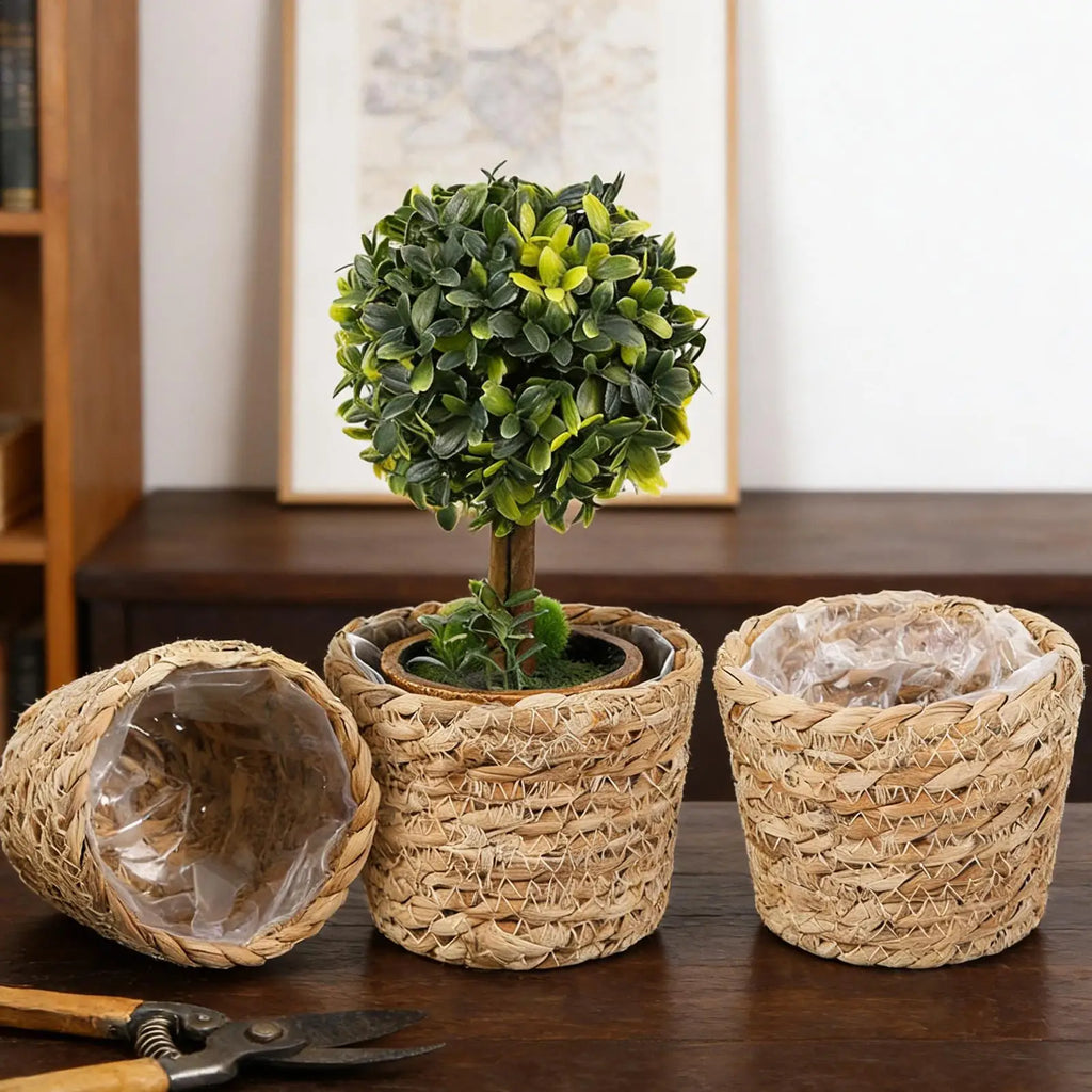 Basket Planter 3 Leak-proof Waterproof Lining Outdoor Patio Porch
