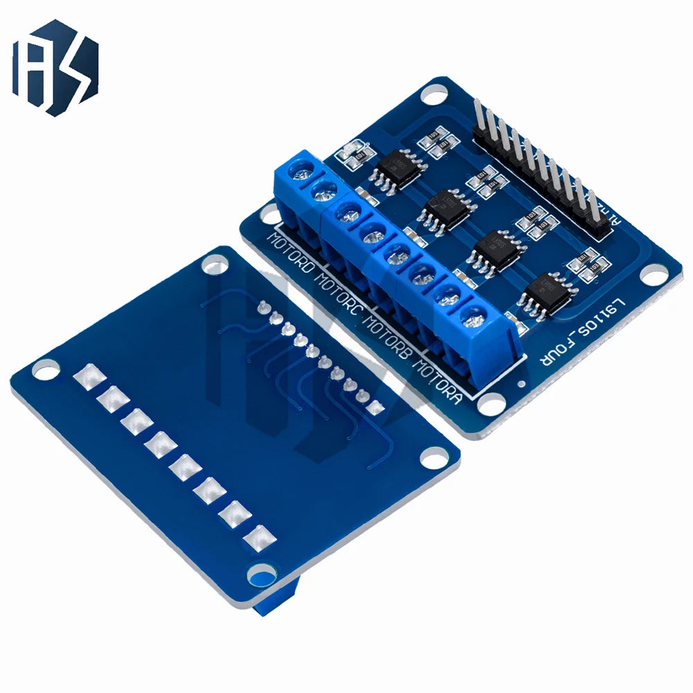 L9110S 4-Channel DC Motor Driver Module Dual H-bridge 2 5V-12V 800mA Zpaxo