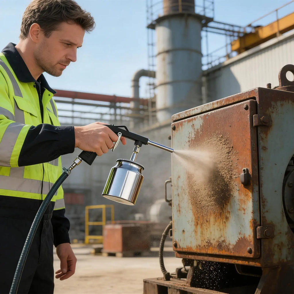 Sandblasting Device Portable Air Powered Heavy Duty Media Blasting