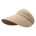 Summer large brimmed sun ha women's sun protection beach hat breathable and UV resistant sun hat fisherman hat Zpaxo Brown sun hat