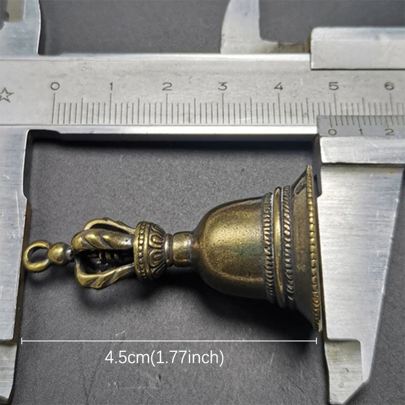 Brass Handicraft die-casting Wind Bell Tibetan Bronze Bell Metal Antique Bell Feng Shui Metal Wind Chime Fortune Jingle Bell Zpaxo
