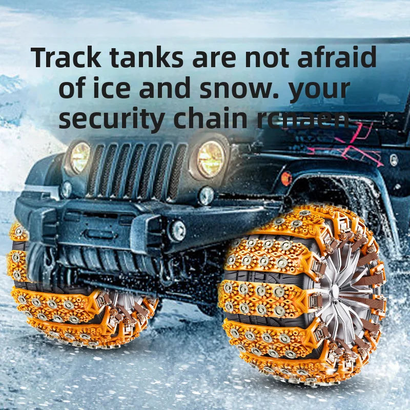 Universal TPU Snow Chains – Anti-Skid Tire Chains for Cars & SUVs