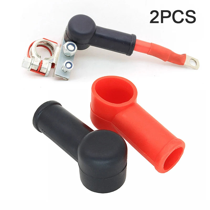 2PCS Rubber Battery Terminal Cover Caps – Car & Motorcycle