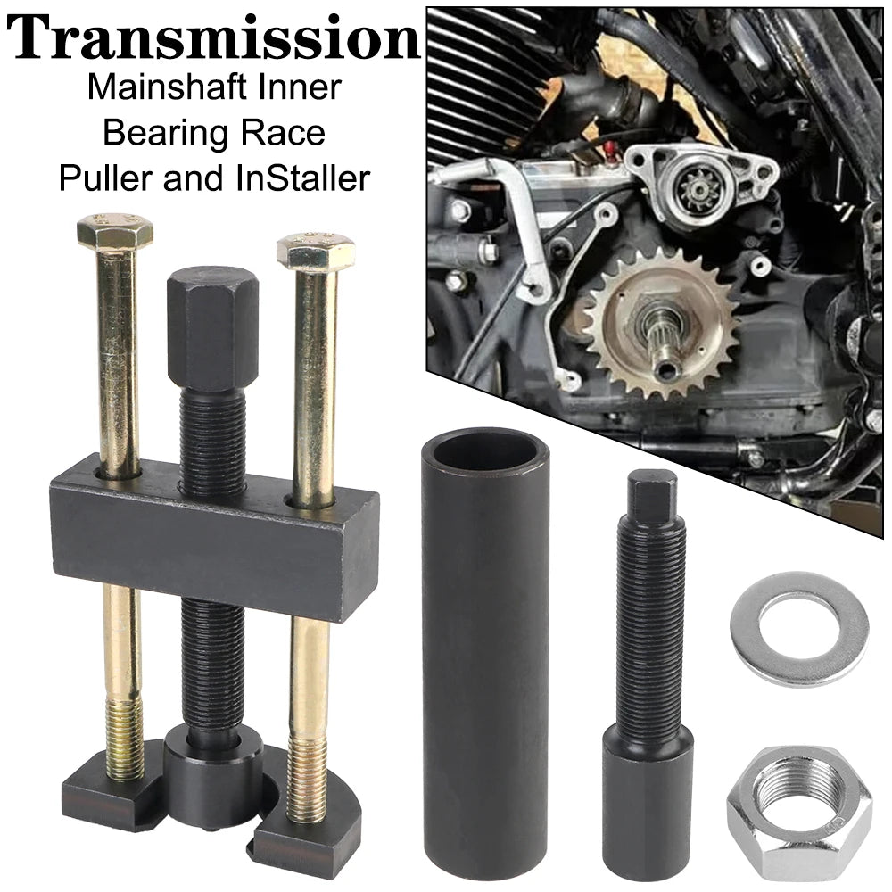 Mainshaft Inner Bearing Race Tool Installer Puller Removal Tool for Harley Electra Glide Black Big Twin Transmission 34902-84 Zpaxo