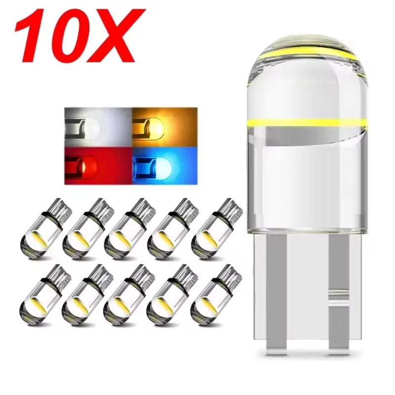 T10 W5W COB LED Canbus Bulbs 6000K White – 5/10/15 Pack