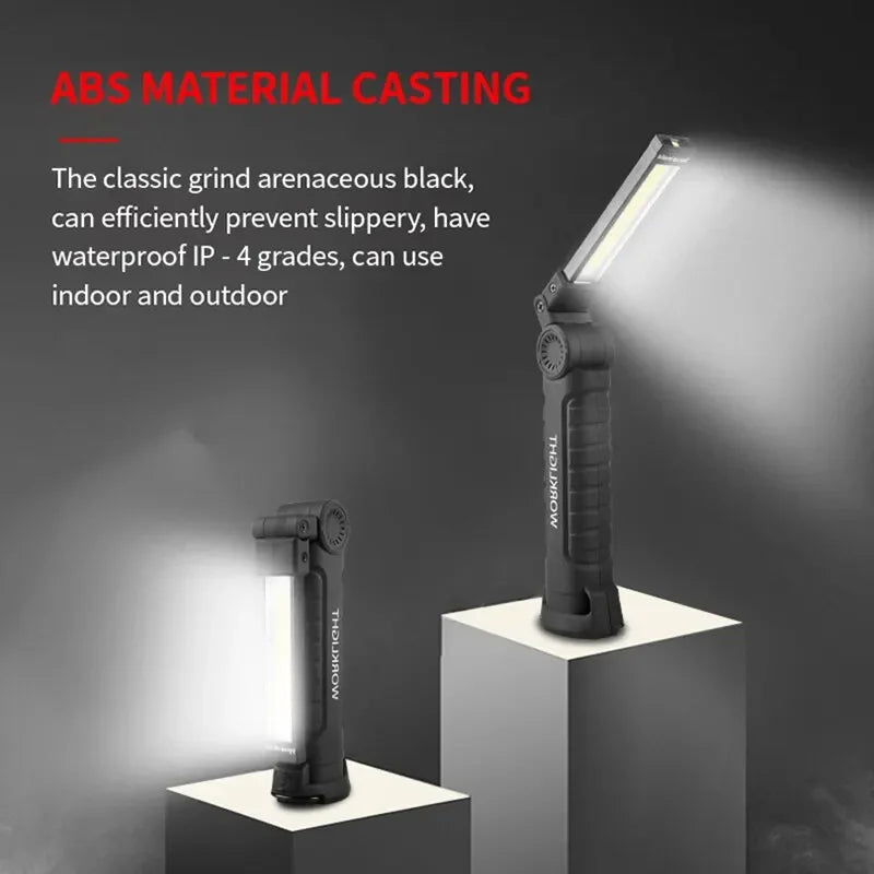 Folding LED Work Light – Magnetic Base USB Rechargeable Torch