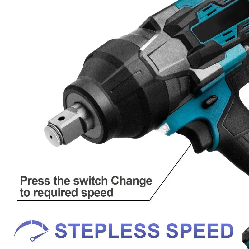 3100N M Torque Brushless Electric Impact Wrench 3 Cordless Power