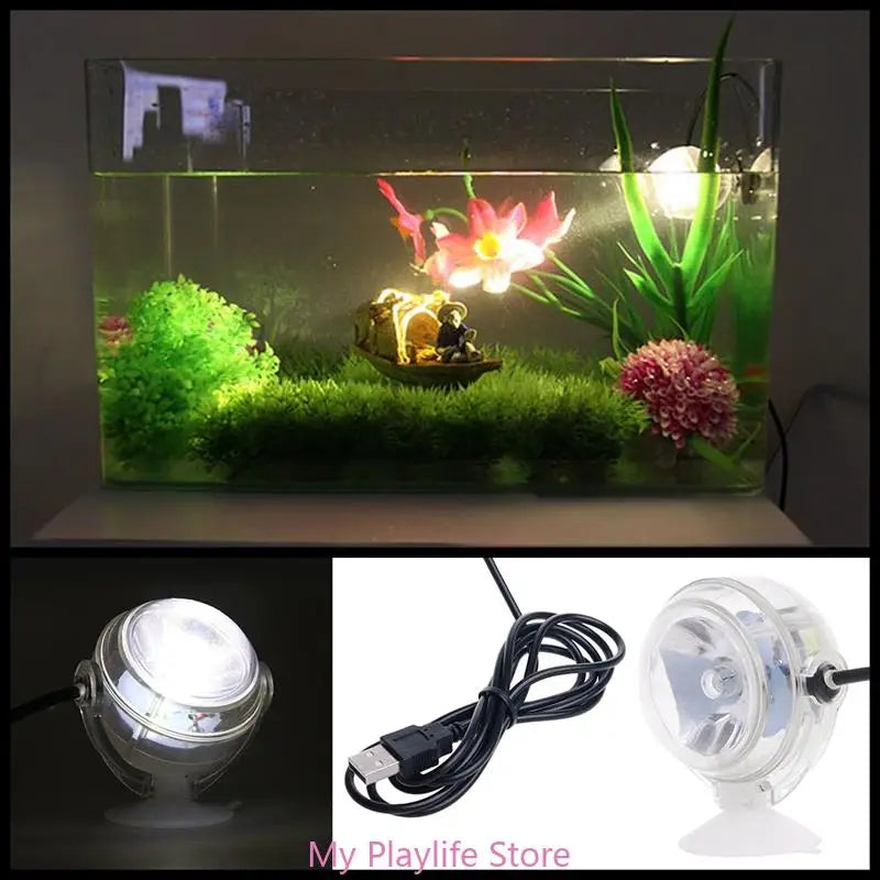 Aquarium LED Light Fish Tank Underwater Lighting Lights Waterproof