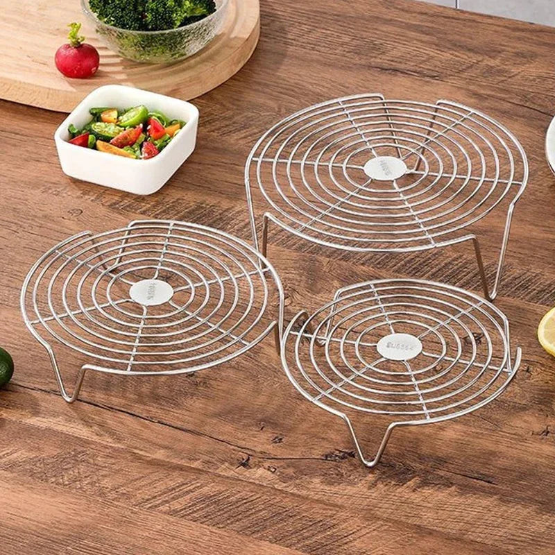 1Pcs Steamer Rack Multifunction Pot Steaming Tray Dumplings Eggs Grill Stand Kitchen Tableware Cooking Utensils Zpaxo