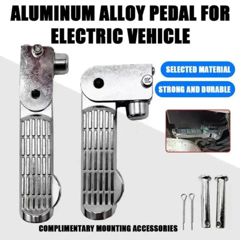 Foldable Electric Bicycle Pedals Non Slip Aluminum Alloy Motorcycle Zpaxo