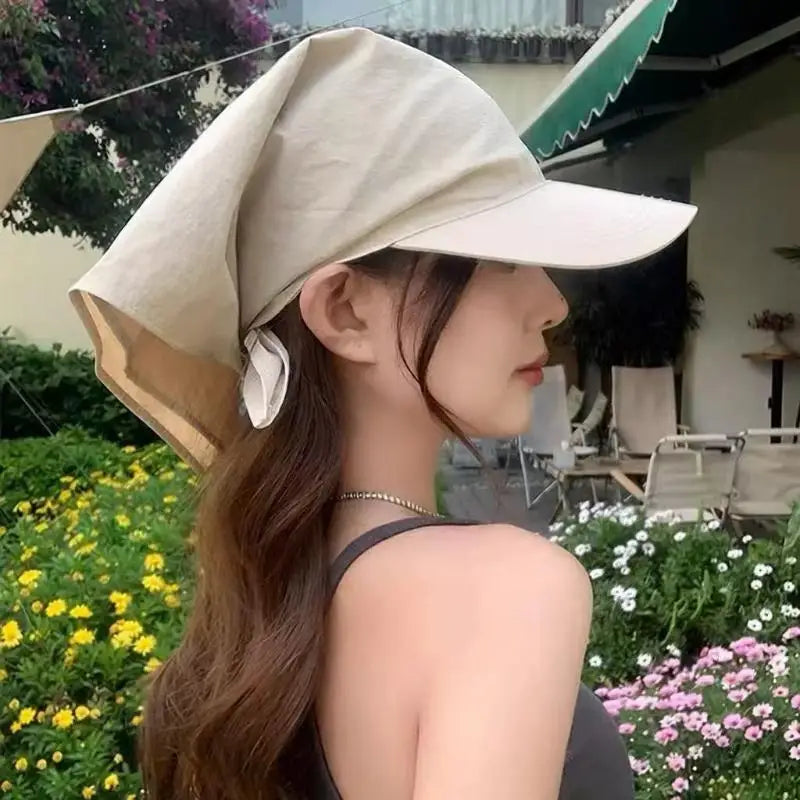 Unisex Bandana Visor Hat – Adjustable UV Sun Protection Cap