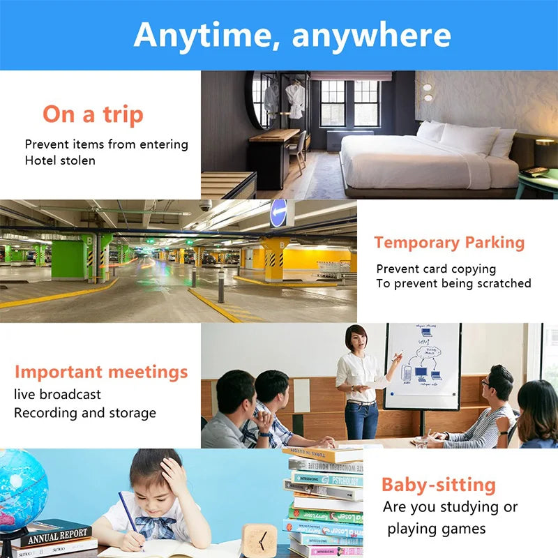 Mini Camera 1080P Clear Night Vision Lightweight Portable Premium Cams Motion Detection Wireless Surveillance Protection Camera Zpaxo