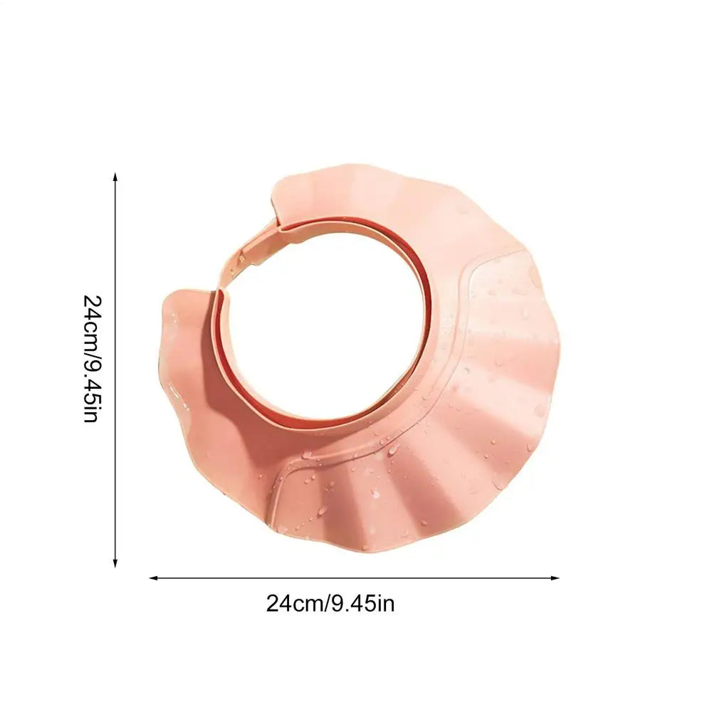 Shower Visor For Kids Wide Brim Adjustable Shampoo Protection Hat Baby Hair Wash Hat For Toddler Adults Children Boys Girls Zpaxo Pink China Mainland